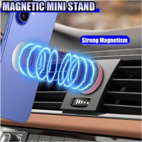 YoRise Magnetic Phone Holder for Car Dashboard, Car Phone Mount with Metal Pad, Automotive Dash Smartphone Holder