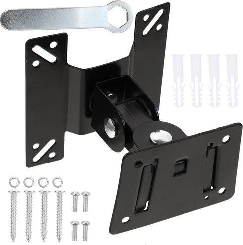 Uonlytech Wall Mount Tv Bracket 360-degree Rotatable Monitor Stand Metal Shaft for 14-27