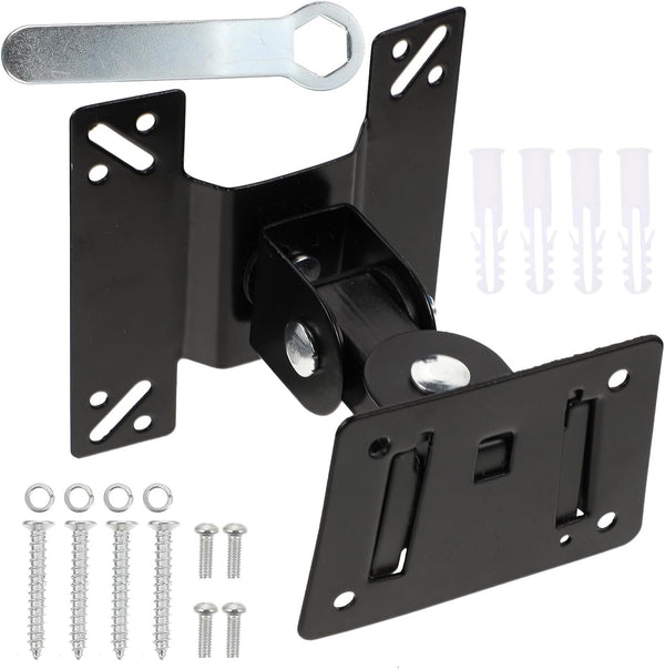 Uonlytech Wall Mount Tv Bracket 360-degree Rotatable Monitor Stand Metal Shaft for 14-27