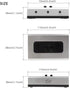 2 PORT 3.5mm STEREO Manual Switch Box, AUX Audio Speaker Selector with Wall Mount Hole