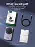 UGREEN MagFlow MagSafe Charger for iPhone 16, 15W Wireless Charger Stand, 2-in-1 Mag Safe Charger for iPhone