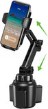 Upgraded Cup Phone Holder for Car, Universal No Shaking Cup Holder Phone Mount with Expandable Base