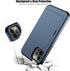 Nvollnoe 12/iPhone 12 12/12 for iPhone Pro Case with Card Holder Heavy Duty Protective Dual Layer Shockproof Hidden