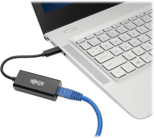 Tripp Lite USB C to Gigabit Ethernet Adapter USB Type C to Gbe Thunderbolt 3 Compatible 10/100/1000 USB-C (U436-06N-GB) by Tripp Lite