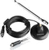 CHHLIUT 16ft FM Antenna for Stereo Receiver Magnetic Base, Coaxial Cable, Retractable, Perfect FM Reception for Home