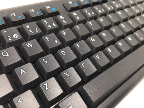 European Portuguese Language Keyboard | Black USB Wired for Windows