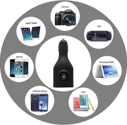 NDLBS Car Charger, Dual USB Wall Charger and Car Charger with Travel Adapter for iPhone X Xs MAX 6 7 8 Plus, iPad Mini