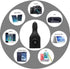 NDLBS Car Charger, Dual USB Wall Charger and Car Charger with Travel Adapter for iPhone X Xs MAX 6 7 8 Plus, iPad Mini
