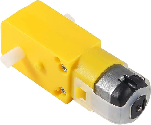 WTCBQC 10Pcs 3V-6V TT Magnetic Gearbox Engine DC Electric Motor Dual Shaft Geared DIY TT Motor for Smart Car Robot Toys