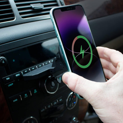 Galvanox Wireless Charging Car CD Slot Phone Holder - Magnetic Mount Charger Compatible with MagSafe