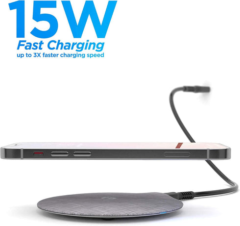 Galvanox Magnetic Wireless Charger, MagSafe-Compatible Desktop Pad with 15W Fast Charging for iPhone 14/14 Pro Max,