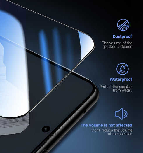 MAGIC JOHN Tempered Glass Screen Protector for Google Pixel 8 Pro - 2 Pack, HD Clear, Bubble Free, Easy Install, Auto