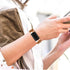 Leather Bands for Fitbit Charge 4/3, Replacement Wristband Straps for Men and Women, Black + Frosted Brown
