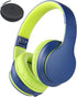 rockpapa E7 Over Ear Wireless Bluetooth Headphones with Mic, Travel Case, Foldable Wired/Wireless for Kids and Adults