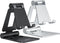 Nulaxy 2 Pack Dual Folding Cell Phone Stand, Fully Adjustable Desktop Phone Holder Cradle for iPhone 15 14 13 12