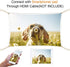 Portable Video Projector, 1080P Full HD Mini Home Theater Projector, 30,000 Hrs LED Lamp Life, Compatible with HDMI/VGA