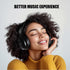 Over The Ear ANC Bluetooth Headphones, 60H Playtime Active Noise Cancelling Wireless/Wired Headphones with Microphone