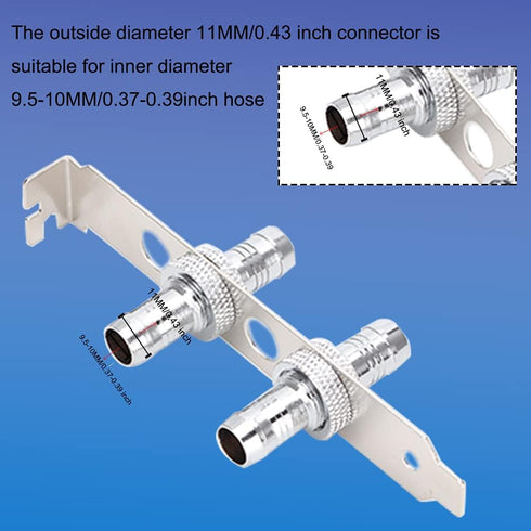 Hose Connectors for Computer Water Cooling System, G1/4 Thread Fitting Direct Hose Connection for Water Cooler System