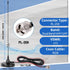 Arridioter 20.87in PL-259 Connector,66mm Mount,16.4ft RG58 Dual Band Mobile Radio Heavy Duty Whip Antenna Kit