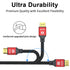 50FT 4K60Hz, 4K Setup. Long HDMI Cable High Speed HDMI Cable with Gold Plated Connectors, Red Aluminum Housing