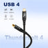 8K/4K 4 10FT/3m, 40Gbps 240W USB4 3, 16 ZIKNYDO for Thunderbolt Cable Data Transfer, Cable, USB C Monitor Cable