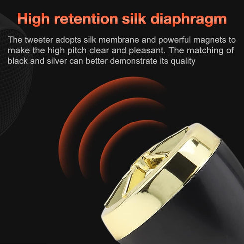 Tweeters for Car Audio, 2pcs Car Speakers, 1200W Universal Tweeters Mini Horn Music Dome Loudspeaker