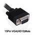 CybNemo 5BNC 15 5 -1.5M/5FT VGA to Video Signal Cable HD VGA Male to BNC Female RGBHV Coaxial Monitor Breakout Cord