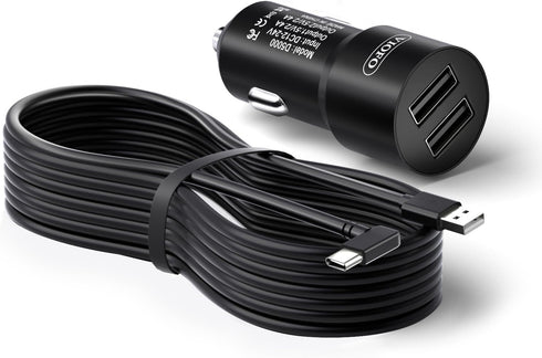 VIOFO D5000 11.4ft(3.5M) A229 Pro/A229 Plus/A119M Pro/A119Mini 2 Type-C USB Cigarette Charger with Power Cable for Dash