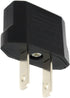 ANRANK E-U4113619AK European to USA American Outlet Plug Adapter, Black, 2-Pack