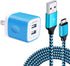 Micro USB Wall Charger Box, USB Brick S7/S6 Edge Fast Charge, Charger Adapter Plug for Samsung Galaxy J7/J8/J6