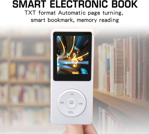 Zopsc MP3 MP4 8GB 64GB 30 Player, Memory Expandable, Hour Playback Lossless Sound, Lightweight Portable White