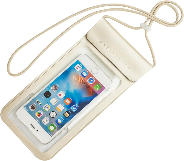 IPX8 Waterproof Phone Pouch - Dry Case for iPhone 13 Pro Max/13 Pro/12/11/Xs Max/XR for Kayaking, Swimming (Gold)
