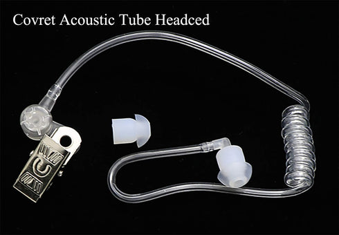 Walkie Talkies Earpiece with Mic, 2 Pin Acoustic Tube Headset for Baofeng UV-5R, Retevis RT21 RT22, 2 Pack
