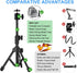 Webcam Tripod Stand Extendable for Camera/Phone/Webcam, Desk Tripod Mount Holder Compatible with Logitech Stream