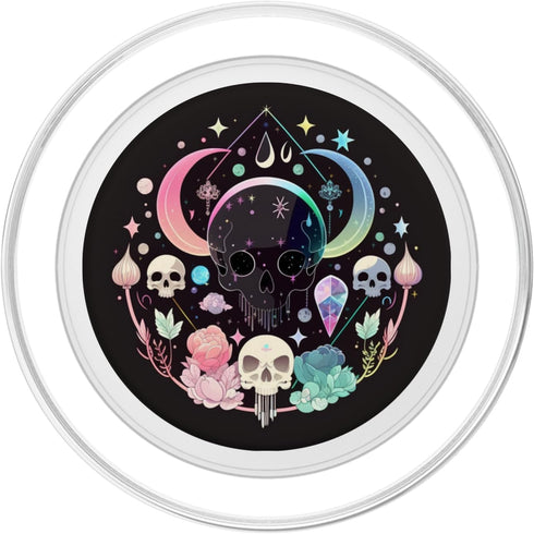 PopSockets MagSafe PopGrip for iPhone - Moon Phases Crystal Witchy Cute Skull Kawaii Pastel Goth