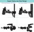 Phone Holder Clamp Mount for Treadmill/Spin Bike/Baby Stroller, Compatible with 3.5~7.5" Smartphones, 360° Adjustable