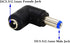 zdyCGTime 90 Degree Angle DC5.5x2.1mm Male to Female Adapter, 2-Pack Charging Cable Connector