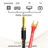 UCINNOVATE 2 Pack HiFi OFC Speaker Cable - Banana Plug to Jumper Spade, 14AWG Speaker Wire Cord for Amplifier