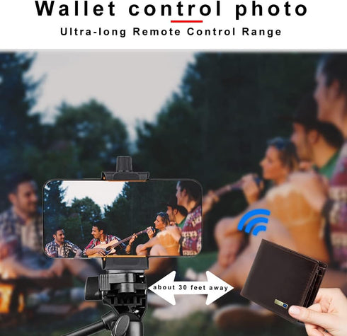 Trackable Wallet for Men, Anti-Lost Wallet with GPS Position Locator and Bluetooth Tracker
