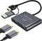 USB to HDMI Adapter for Dual Monitor, USB 3.0 for 2 Monitors, USB A to HDMI + USB C to HDMI Adapter, USB Video Card