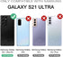 WeLoveCase Samsung Galaxy S21 Ultra Wallet Case, Credit Card Holder & Hidden Mirror, Heavy Duty Phone Cover, 6.8 inch