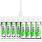 EBL Rechargeable AA Batteries 2800mAh (4 Pack) and AAA Ni-MH Rechargeable Batteries 1100mAh