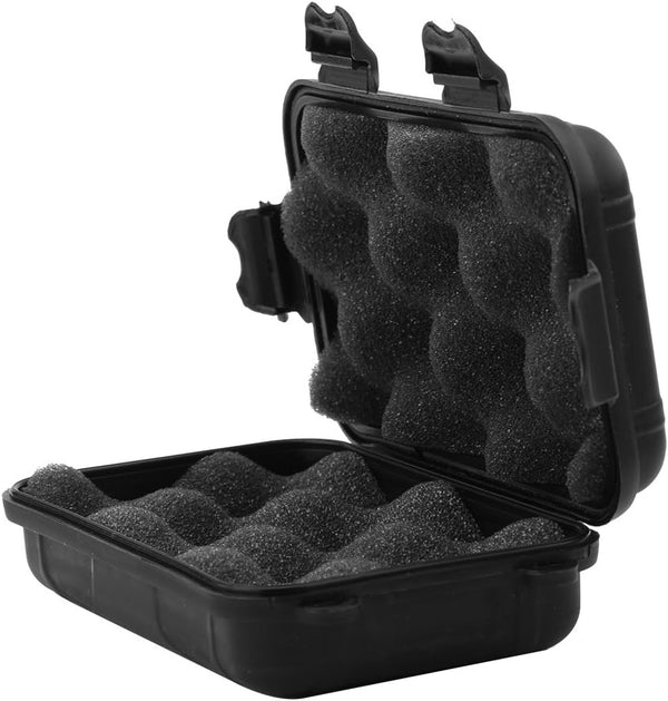 Protective Waterproof Case, Outdoor Shockproof Storage Case with Sponge for Smartphone Hard Drive, 5.3x1.6x3.1
