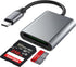 SAMKE USB C SD TF Card Reader, 2-in-1 Micro SD Memory Card Reader