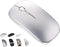 Tsmine Wireless Bluetooth Charger Computer Mouse for MacBook Air Pro Laptop, Rechargeable Mini Slim Silent Mice