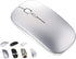 Tsmine Wireless Bluetooth Charger Computer Mouse for MacBook Air Pro Laptop, Rechargeable Mini Slim Silent Mice