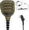 IP65 Waterproof Shoulder Mic Walkie Talkie Police Radio Speaker Microphone, Compatible with HYT Hytera Models, Coffee