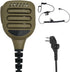 IP65 Waterproof Shoulder Mic Walkie Talkie Police Radio Speaker Microphone, Compatible with HYT Hytera Models, Coffee
