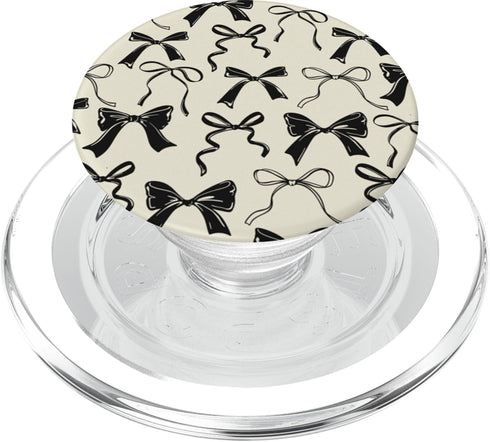 PopSockets Bow Phone Grip - Vintage Neutral Bows PopGrip for MagSafe
