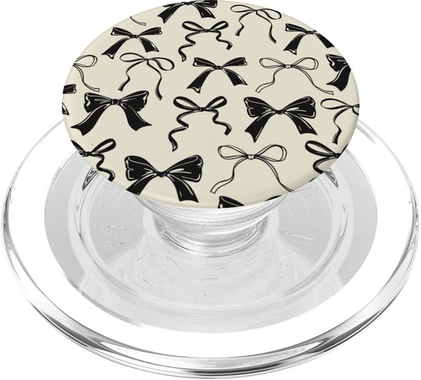 PopSockets Bow Phone Grip - Vintage Neutral Bows PopGrip for MagSafe